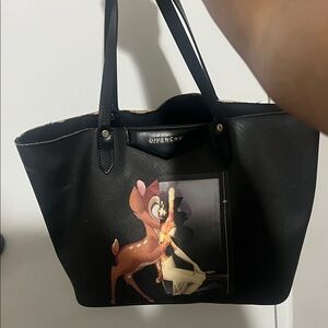 Givenchy Black Tote with Artistic Print